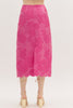 Brocade midi skirt magenta by Entro