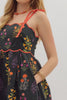 Black floral sundress by Entro