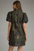 Olive black fan print mini by Entro