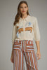 Dog print collared cardigan by Entro