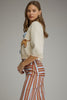 Dog print collared cardigan by Entro