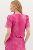 Brocade cropped top magenta by Entro