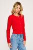 Celeste Red Heart Button Cardigan by Lucy Paris