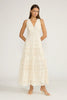 Francia tiered dress cream by Lucy Paris