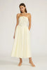 Hilary bead detail dress yellow by Lucy Paris