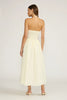 Hilary bead detail dress yellow by Lucy Paris