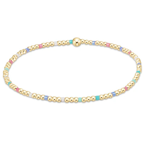 Hope sincerity pattern 2mm bead bracelet hot mess ss25 by Enewtons