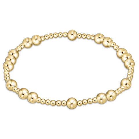 Hope unwritten 5mm bead bracelet gold By: Enewton