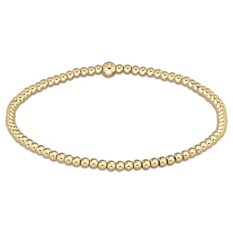 classic gold 2.5mm bead bracelet by enewton