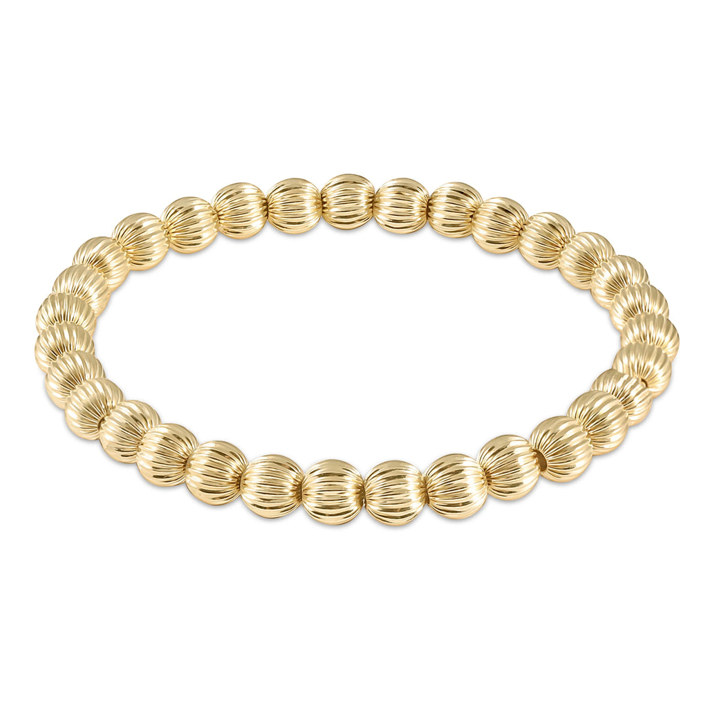 Dignity gold 6mm bead bracelet by Enewton