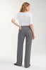 Heather Gray Ticking Stripe Pull On Trouser by Liverpool