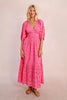 hot pink eyelet maxi by Molly Bracken