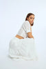 English embroidery maxi skirt by Molly Bracken