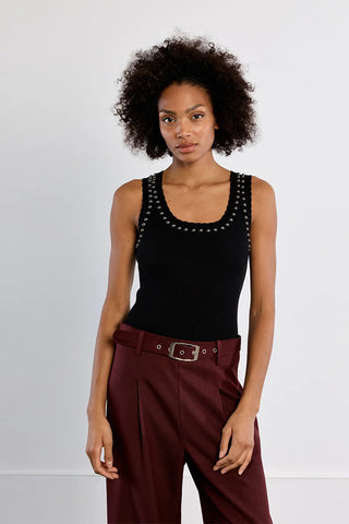 black studded tank by molly bracken
