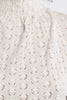 High neck long sleeve lace top by Molly Bracken