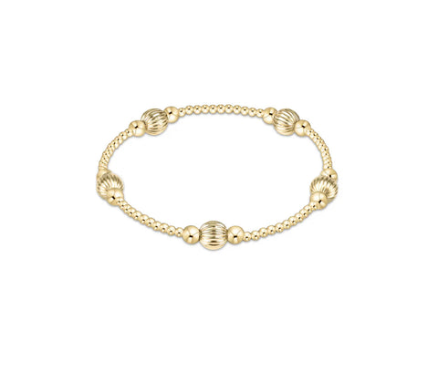 Purpose dignity 6mm bead bracelet gold by: Enewton
