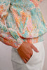 Short printed bomber jacket by Molly Bracken