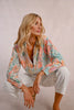 Short printed bomber jacket by Molly Bracken