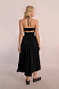 Strapless smocked dress black by Molly Bracken