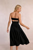 Strapless smocked dress black by Molly Bracken