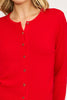 Celeste Red Heart Button Cardigan by Lucy Paris