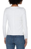 Long sleeve scoop neck tee white by Liverpool
