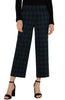 Mabel pull on dark forest tartan pants by Liverpool