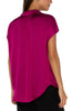 Button front dolman sleeve blouse in fuchsia by Liverpool