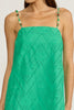 Ynez mini green dress by Lucy Paris