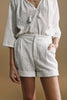 Off white lace shorts by Molly Bracken