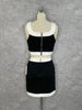 Contrast detail top and skirt set by Lena