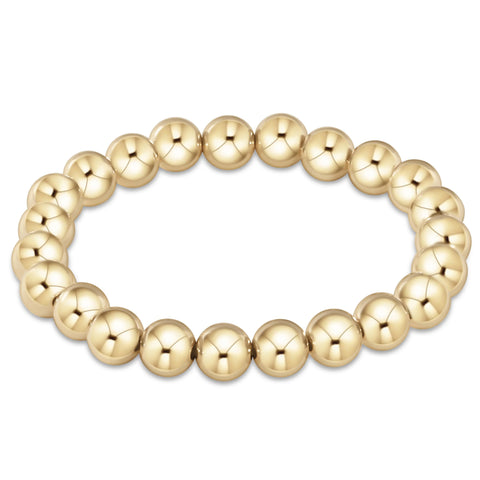 Classic gold 8mm bead bracelet by enewton