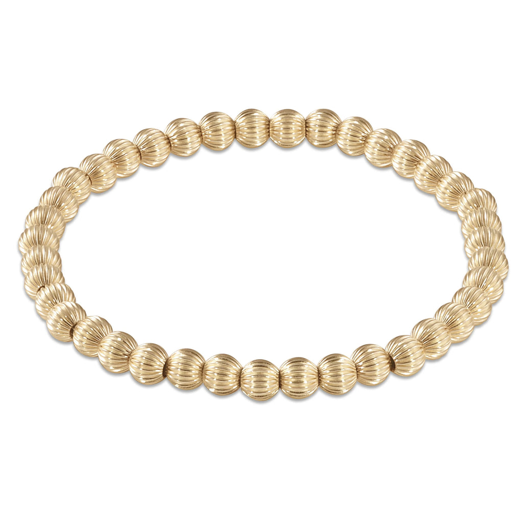 Dignity gold 5 mm bead bracelet by enewton