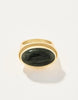 Oval Stone Ring in Leaf Jasper by Spartina